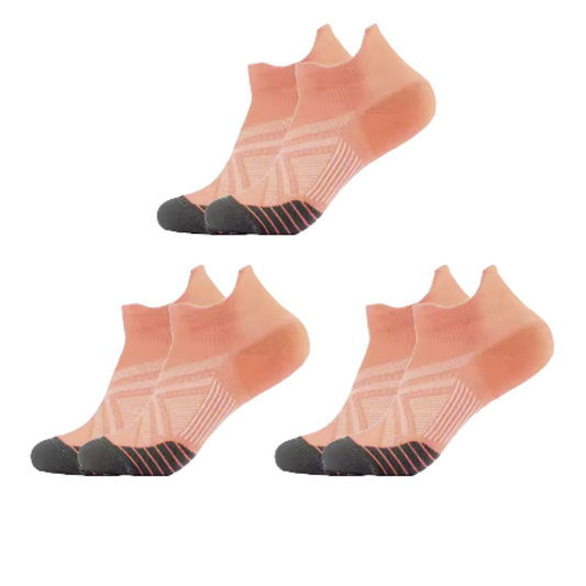 Ankle Compression Socks – Peach (3-Pack)