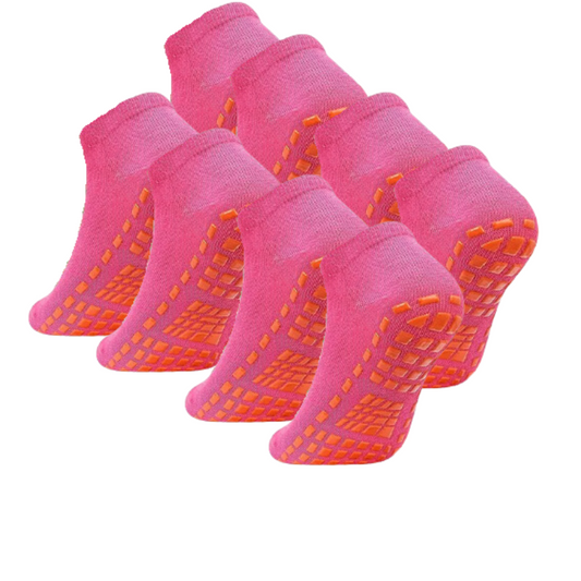 Pink Zen Anti-Slip Socks (4 Pack)