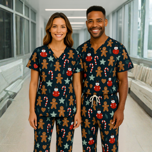 Cotton Scrub Set – Gingerbread