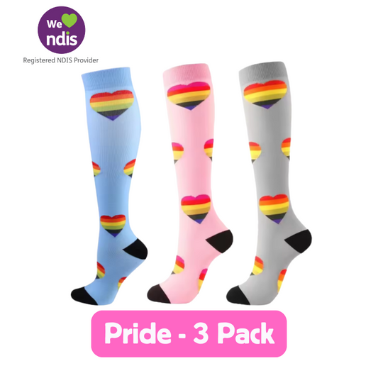 Pride Long Compression Socks (3 Pack)