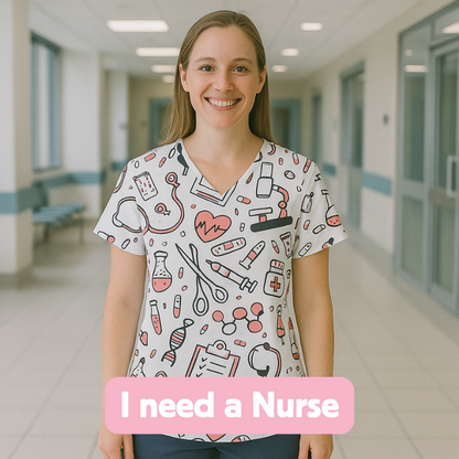 Scrub Top – I need a Nurse