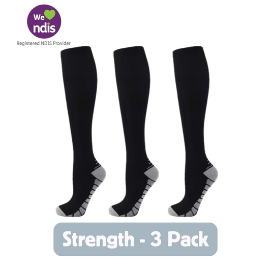 Long Compression Socks – Strength (3 Pack)