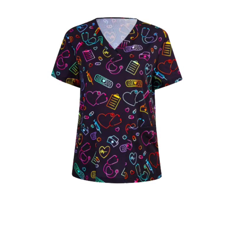 Scrub Top – Neon Nurse