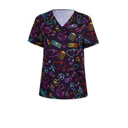 Scrub Top – Neon Nurse
