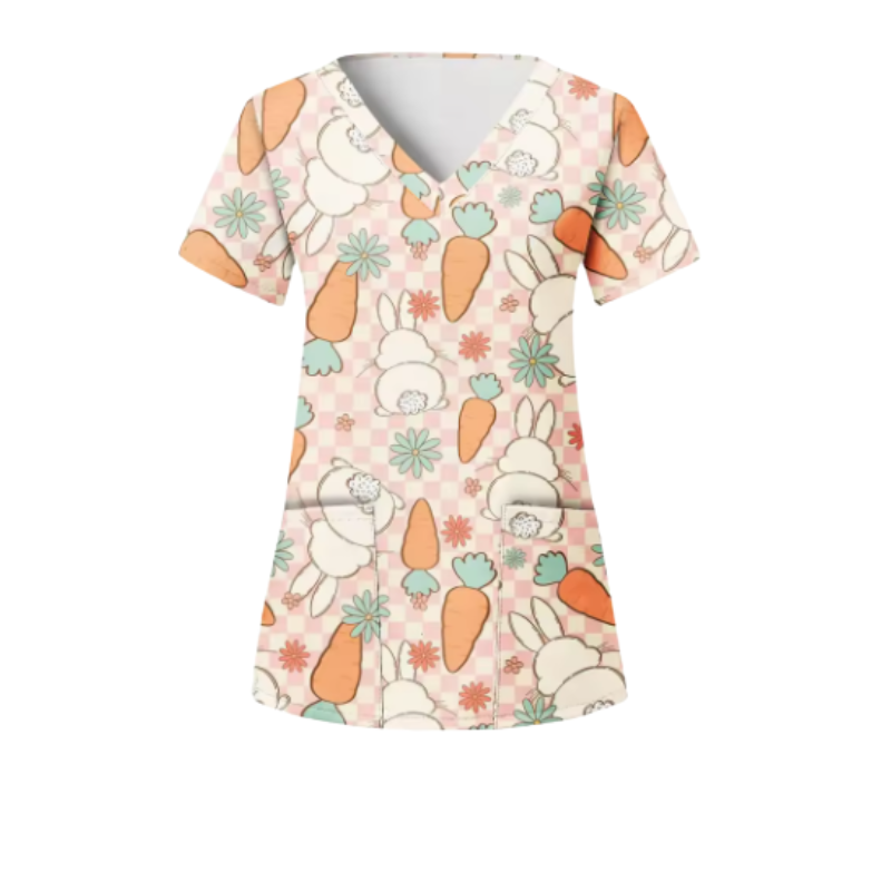 Scrub Top – Easter Bunny