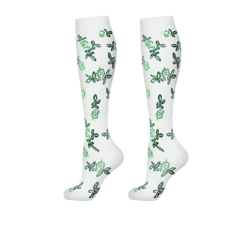 Long Compression Socks- Petal Power (3 Pack)
