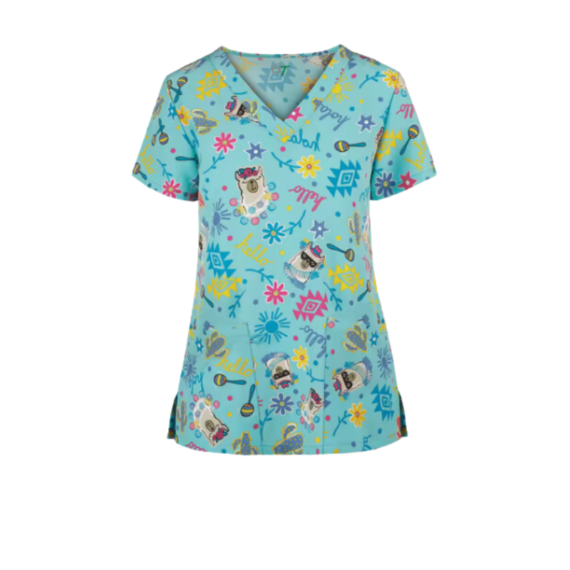 Scrub Top – Hello Llama