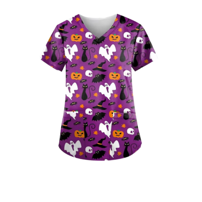 Halloween Scrub Top – Fright Night
