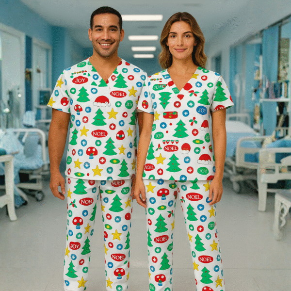 Cotton Scrub Set – Christmas