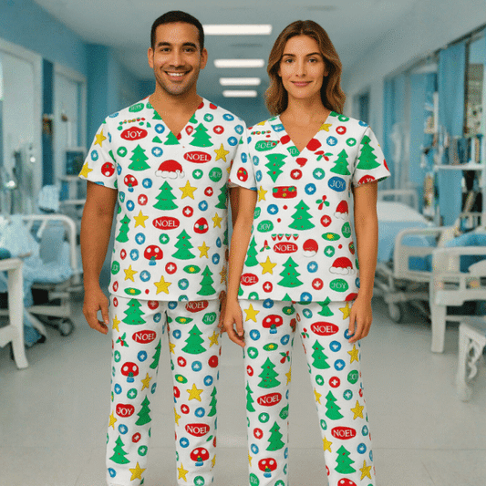 Cotton Scrub Set – Christmas