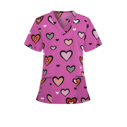 Scrub Top – Love at First Sight