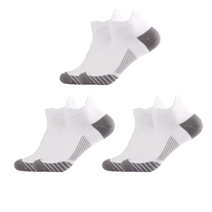 Ankle Compression Socks – White (3 Pack)