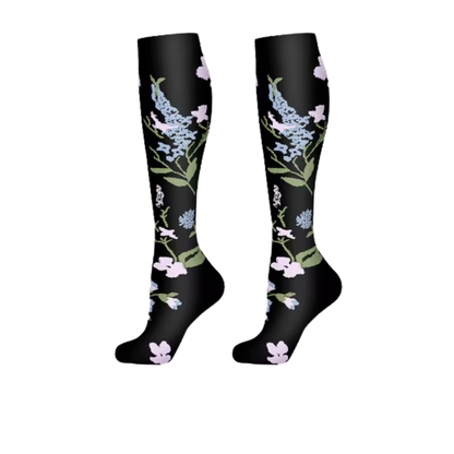 Long Compression Socks -Twilight Garden (3 Pack)