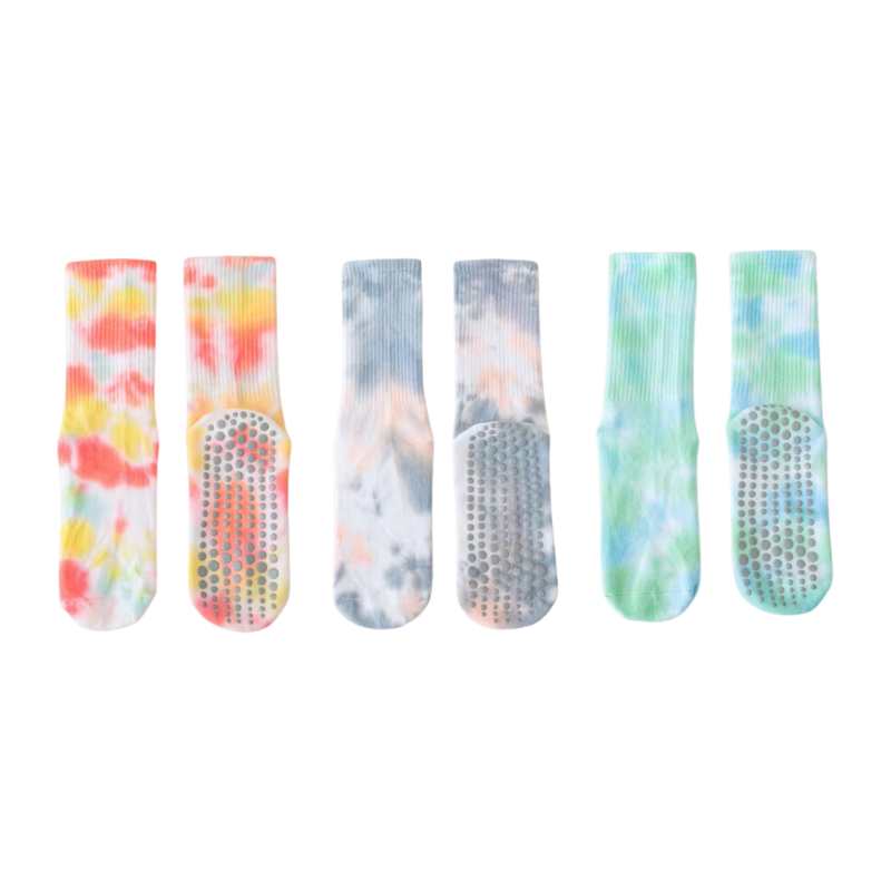 Tie-Dye Anti-Slip Socks (3 Pack)