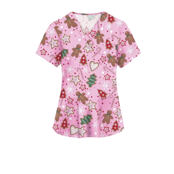 3 Scrub Tops – Gingerbread (3 Pack)