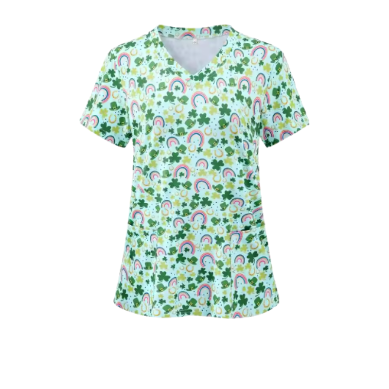 Scrub Top – Lucky Charm