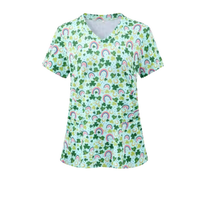 Scrub Top – Lucky Charm