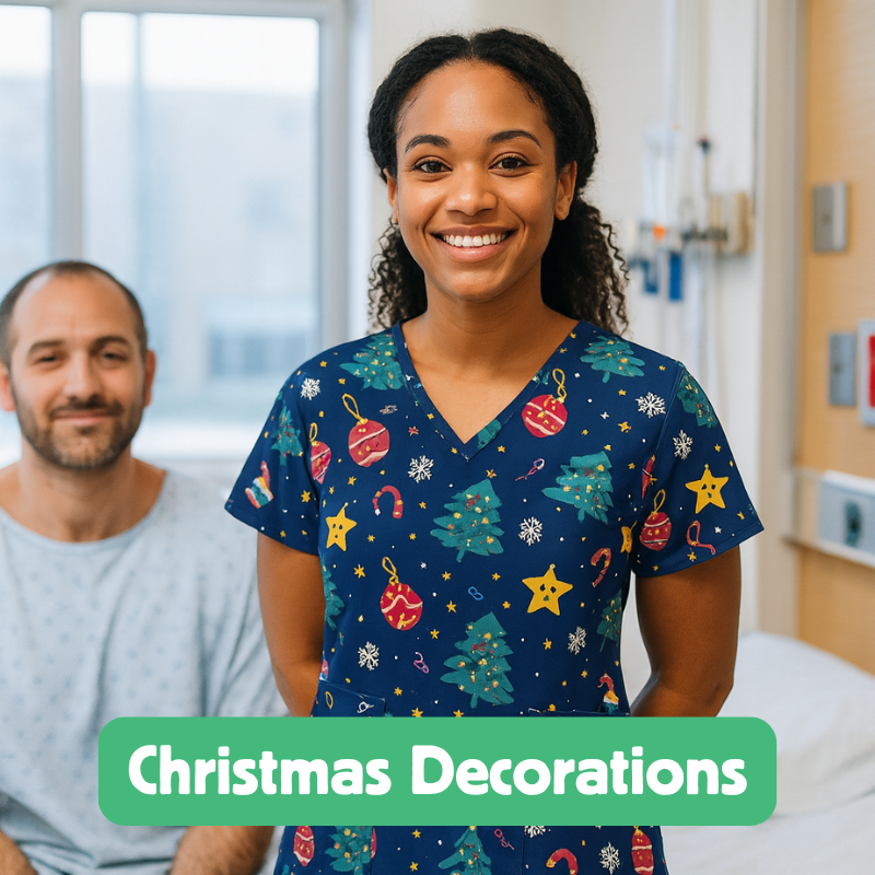 Christmas Scrub Top – Christmas Decorations