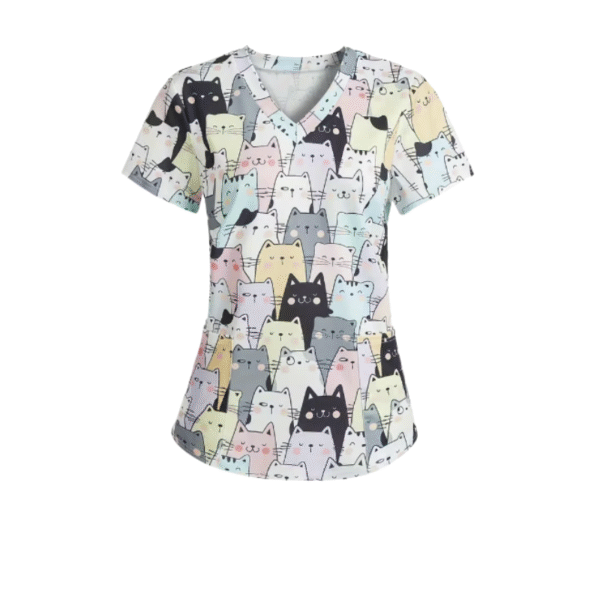 3 Scrub Tops – Kitty (3 Pack)