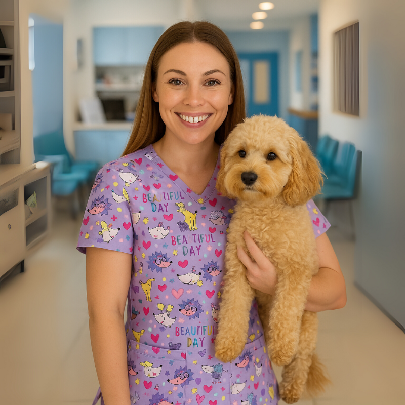 Scrub Top – Oodles of Poodles