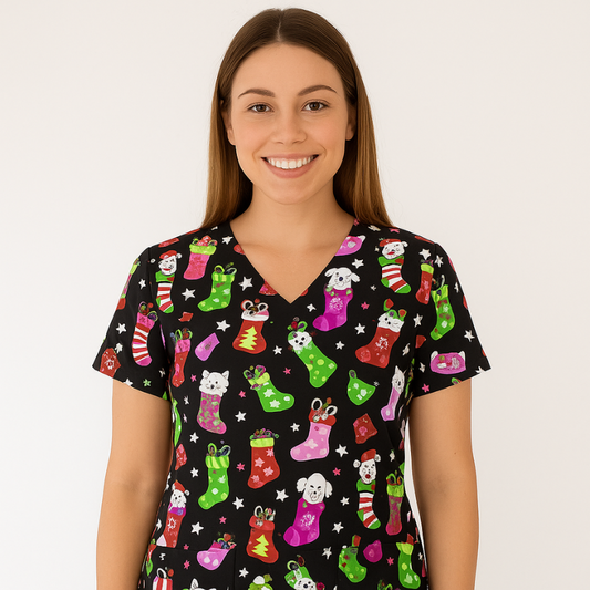 Christmas Scrub Top – Pet Christmas