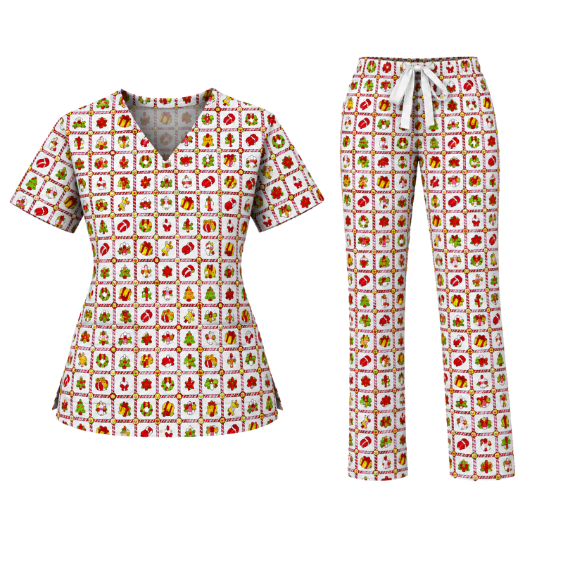 Cotton Scrub Set – Xmas Wrap