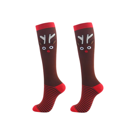 Christmas Long Compression Socks (5 Pack)