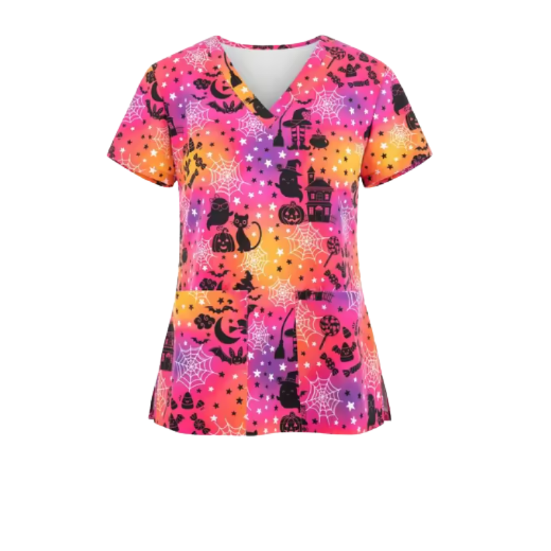 Halloween Scrub Top – Witching Hour