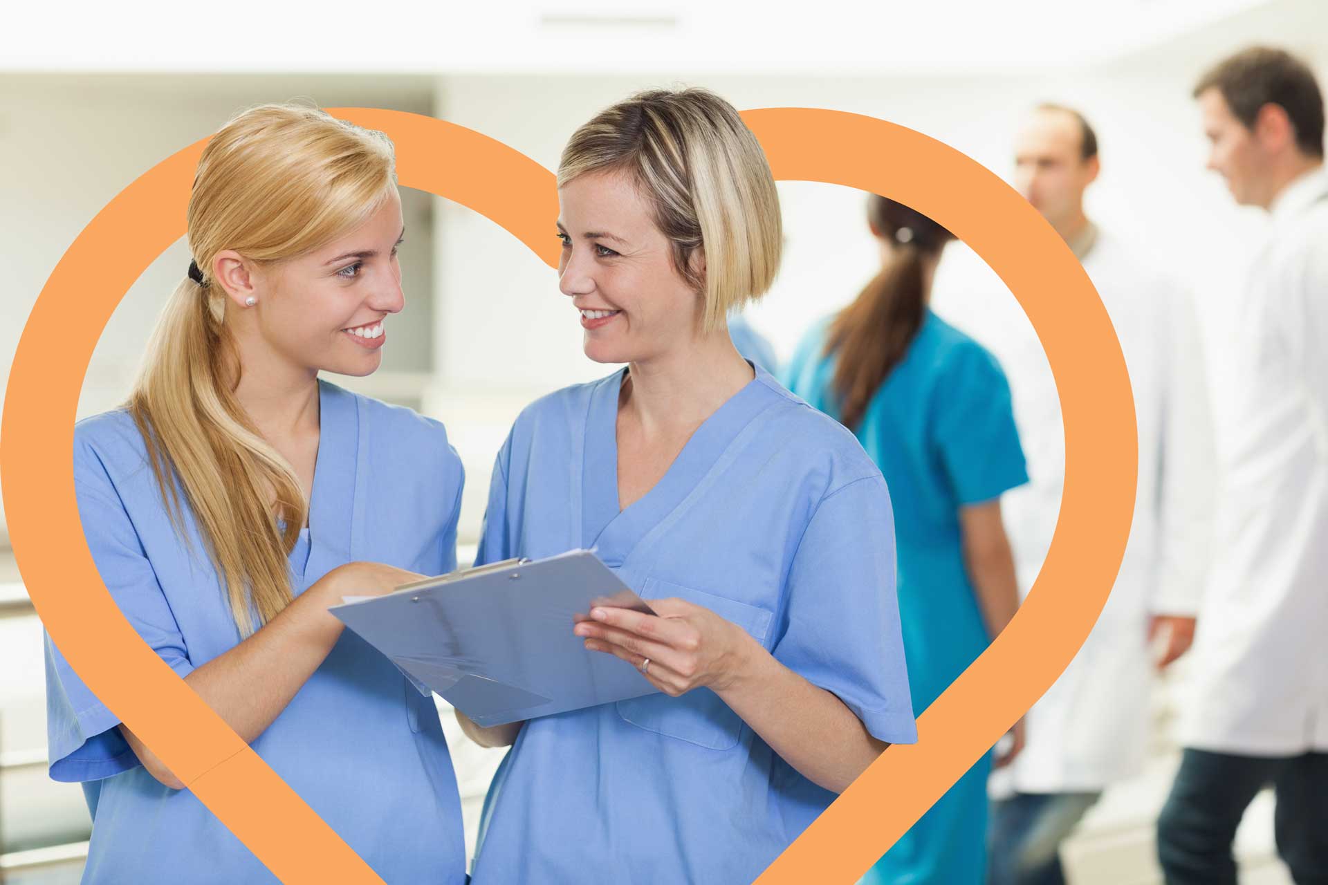 smiling-nurses-holding-clipboard-hospital-healthcare-with-heart