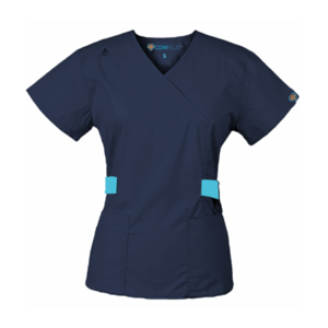 health worker scrub navy top