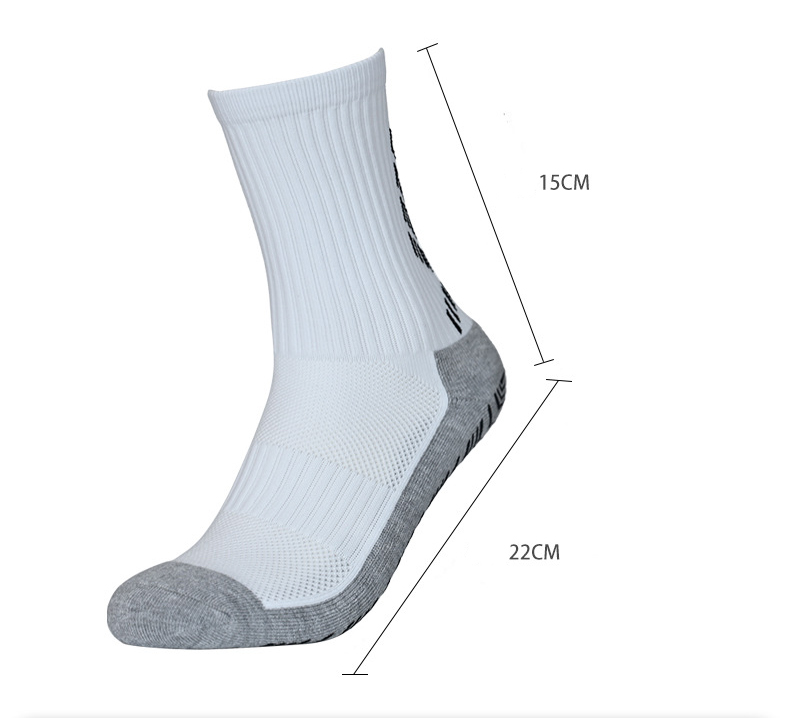 White Anti Slip Sport Socks – CDM Plus