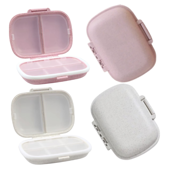White Compact Medication Storage Case for Easy Organisation