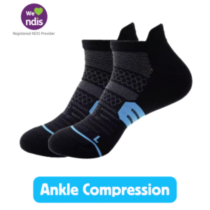 Ankle Compression Socks – Black/Blue